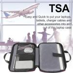 Ytonet Laptop Case 15.6 Inch, TSA Friendly Laptop Sleeve Cover with Handle for Women, Protective Slim Computer Carrying Case Compatible with HP Dell Lenovo Asus Notebooks, Purple Red