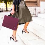 Ytonet Laptop Case 15.6 Inch, TSA Friendly Laptop Sleeve Cover with Handle for Women, Protective Slim Computer Carrying Case Compatible with HP Dell Lenovo Asus Notebooks, Purple Red