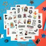 Hulk Hogan Wrestling Sticker Pack - 100 Pieces