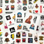 Hulk Hogan Wrestling Sticker Pack - 100 Pieces