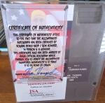 Hulk Hogan Autographed WWF Wrestle Mania NES Cartridge