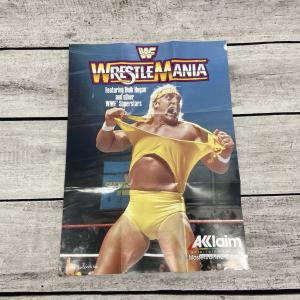 1988 Hulk Hogan WrestleMania NES Video Game Poster