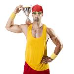 Hulk Hogan Halloween Wrestler Costume Kit for Men