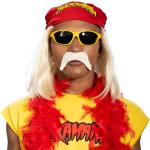 Hulk Hogan Red Bandana Wig and Mustache Set