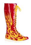 Hulk Hogan Wrestling Boots with Flame Design - Size 10