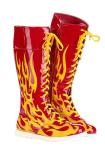 Hulk Hogan Wrestling Boots with Flame Design - Size 10