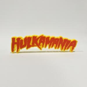 Hulk Hogan Hulkamania 3D Printed Display Sign