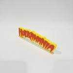 Hulk Hogan Hulkamania 3D Printed Display Sign