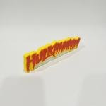 Hulk Hogan Hulkamania 3D Printed Display Sign