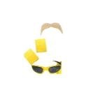 Hulk Hogan Costume Kit with Mustache, Wristbands, Sunglasses