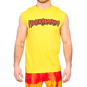 Hulk Hogan "Hulkamania" Gold Sleeveless T-shirt