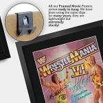 Hulk Hogan Ultimate Warrior Signed WrestleMania Poster