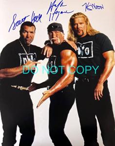 Hulk Hogan NWO Signed 11x14 Group Poster