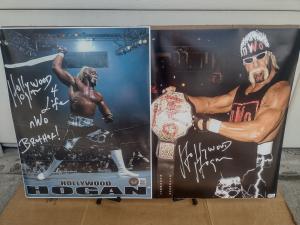 2 Huge Hollywood Hulk Hogan Autographed Posters