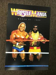 Hulk Hogan & Mr. T WrestleMania 1 Poster