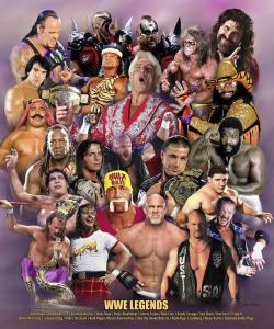 Hulk Hogan and Legends 20x24 Wrestling Poster