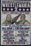 Hulk Hogan Signed WrestleMania 2 Match Poster