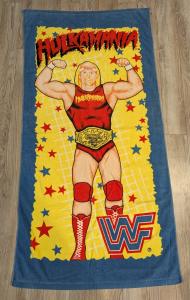 Hulk Hogan Vintage 80s Blue Beach Towel