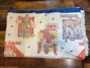 1991 Hulk Hogan Vintage Satin Trim Blanket