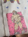 Vintage 1991 Hulk Hogan Wrestling Bed Blanket