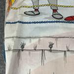 Hulk Hogan Retro Twin Bed Flat Sheet 1985