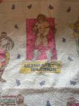 1991 Hulk Hogan Vintage Satin Trim Blanket