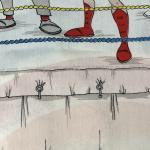 Hulk Hogan Retro Twin Bed Flat Sheet 1985