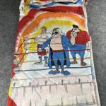 Hulk Hogan Retro Twin Bed Flat Sheet 1985