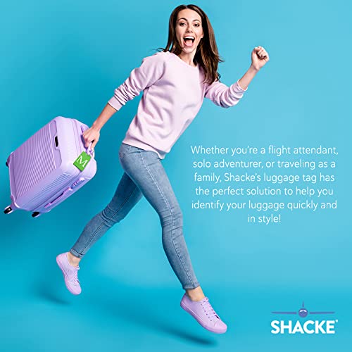 Shacke Personalized Folding Luggage Tag - Initial M