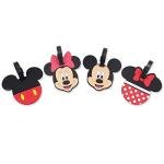Mickey Minnie Silicone Luggage ID Tags - 4 Pack