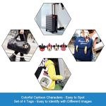 Mickey Minnie Silicone Luggage ID Tags - 4 Pack