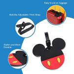 Mickey Minnie Silicone Luggage ID Tags - 4 Pack