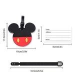 Mickey Minnie Silicone Luggage ID Tags - 4 Pack