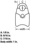 Master Lock TSA Approved Keyed Padlocks, 2-Pack
