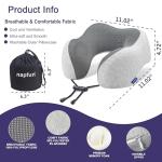 NAPFUN Travel Neck Pillow with Memory Foam
