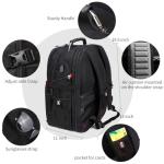 Extra Large 50L Travel Laptop Backpack with USB Port