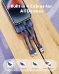 Charmast Portable Charger with Built-in Cables 10000mAh