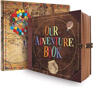Adventure Book Travel Diary - Vintage Style Scrapbook
