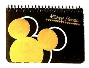 Mickey Mouse Autograph Book - Black and Gold