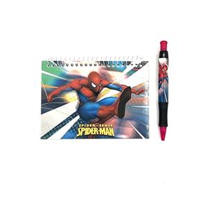 Spiderman Spiral Notebook Autograph Book with Pen