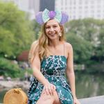 Sparkly Mermaid Headband with Bow and Shell Ears