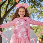 Pink Sequin Halloween Mouse Ears Headband