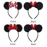 Sequin Mouse Ears Headbands for Travel Fun