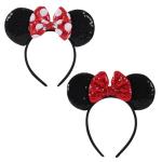 Sequin Mouse Ears Headbands for Travel Fun