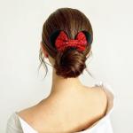 Mouse Ears Velvet Scrunchies - 6 Pack Set
