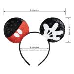 Double-Sided Sequin Mouse Ears Headband for Kids