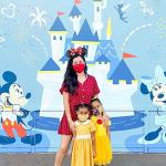 Polka Dot Mouse Ear Headband with Sequin Bow