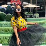 Polka Dot Mouse Ear Headband with Sequin Bow