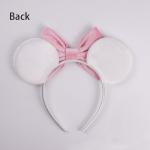 Pink Velvet Mouse Ears Bow Headband for Festivals