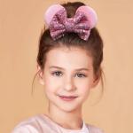 Mouse Ears Velvet Scrunchies - 6 Pack Set